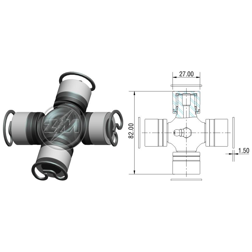 Cruzeta do Cardan para Toyota Hilux - ZM - 35.001.26