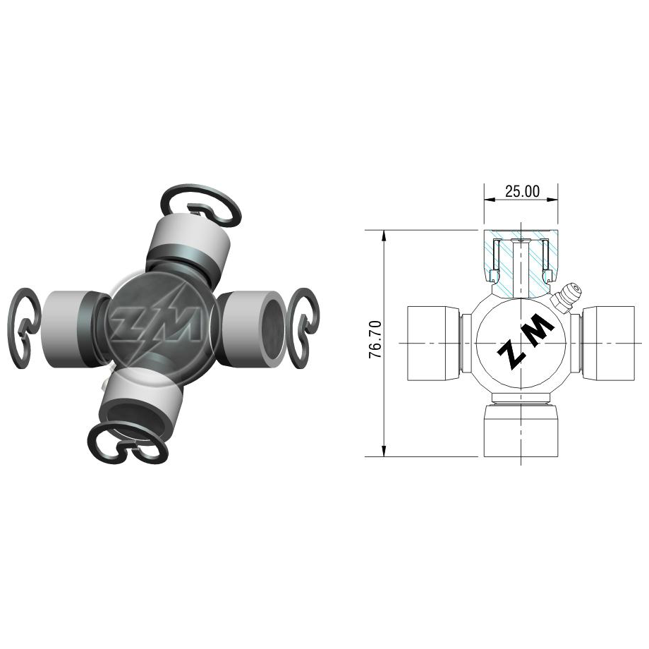 Cruzeta do Cardan - ZM - 35.001.28
