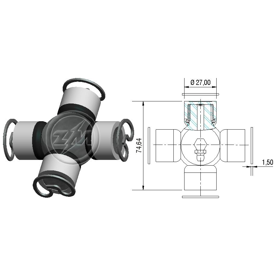 Cruzeta do Cardan - ZM - 35.001.35
