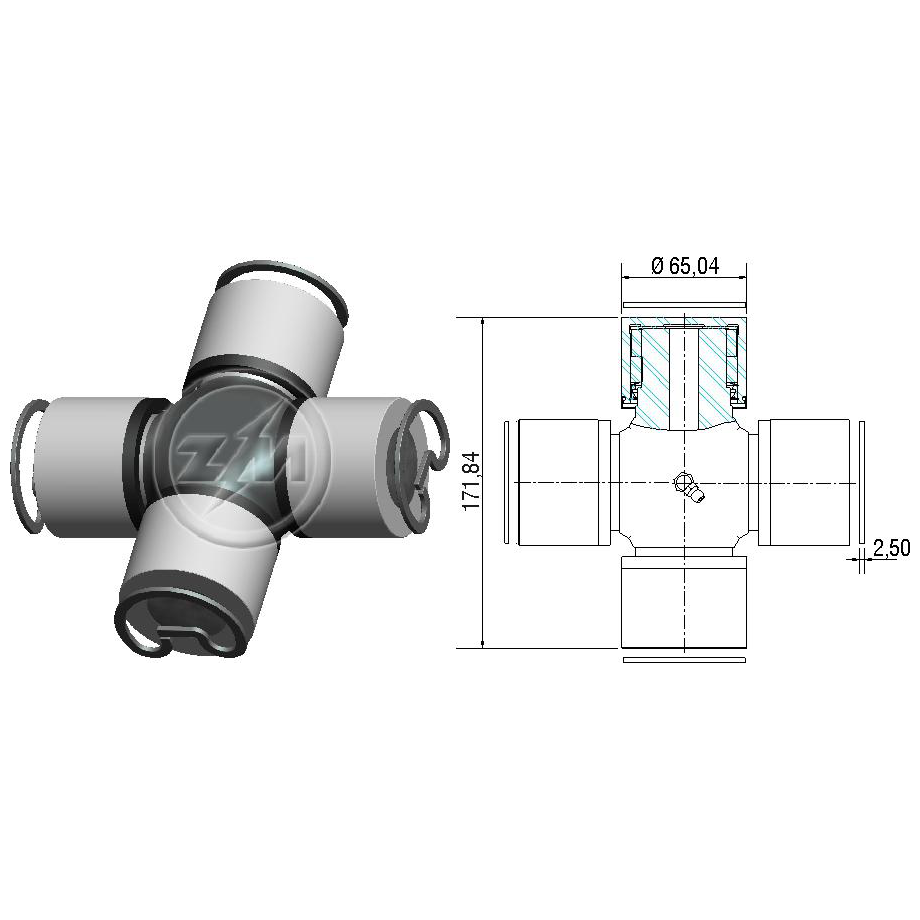 Cruzeta do Cardan para Mercedes-Benz LS 1941 - ZM - 35.001.37