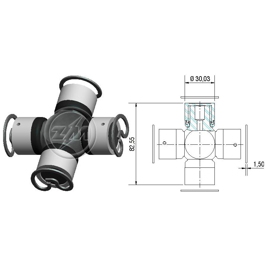 Cruzeta do Cardan - ZM - 35.001.38