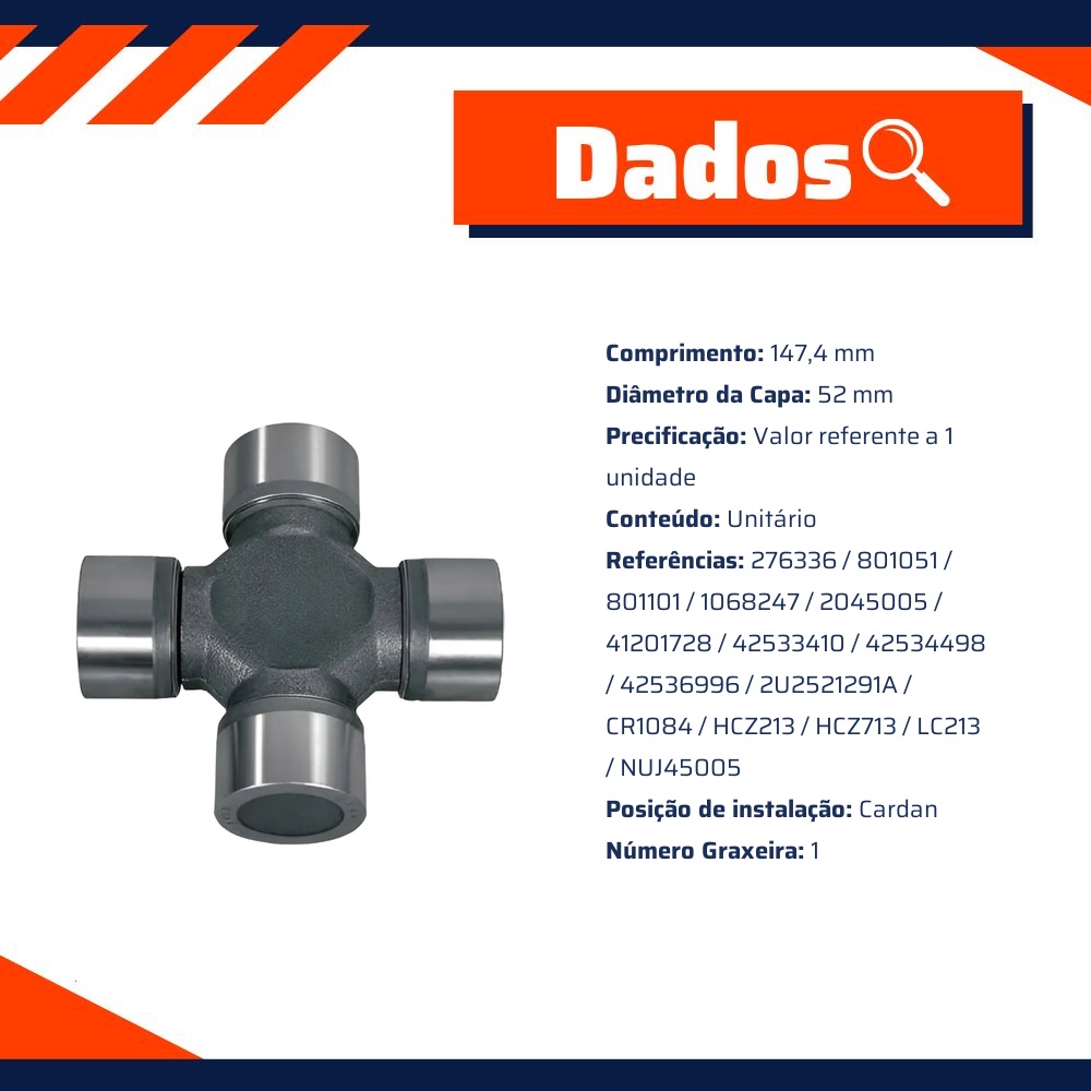 Cruzeta do Cardan - ZM - 35.001.53