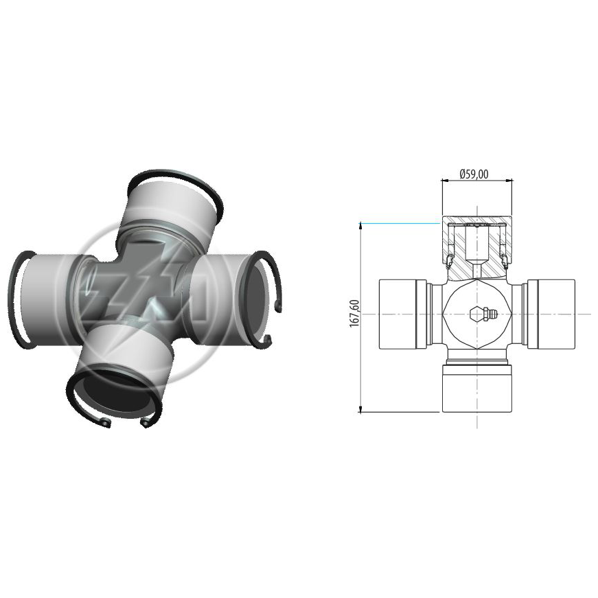 Cruzeta do Cardan - ZM - 35.001.54