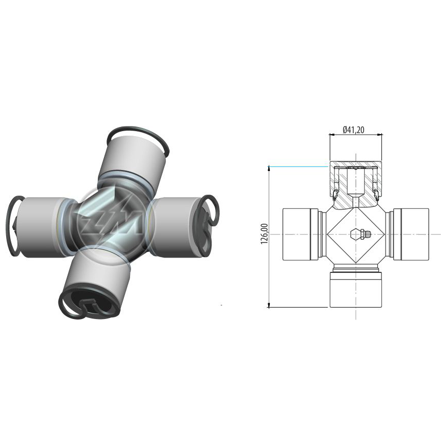 Cruzeta do Cardan - ZM - 35.001.55