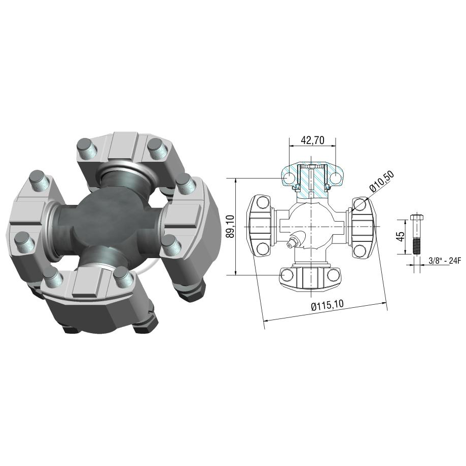 Cruzeta do Cardan - ZM - 35.005.03