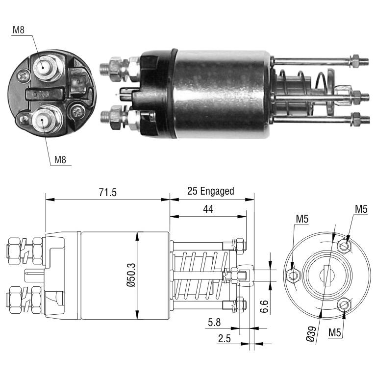 Relê Auxiliar de Partida para Fiat Tipo - ZM - 3-651