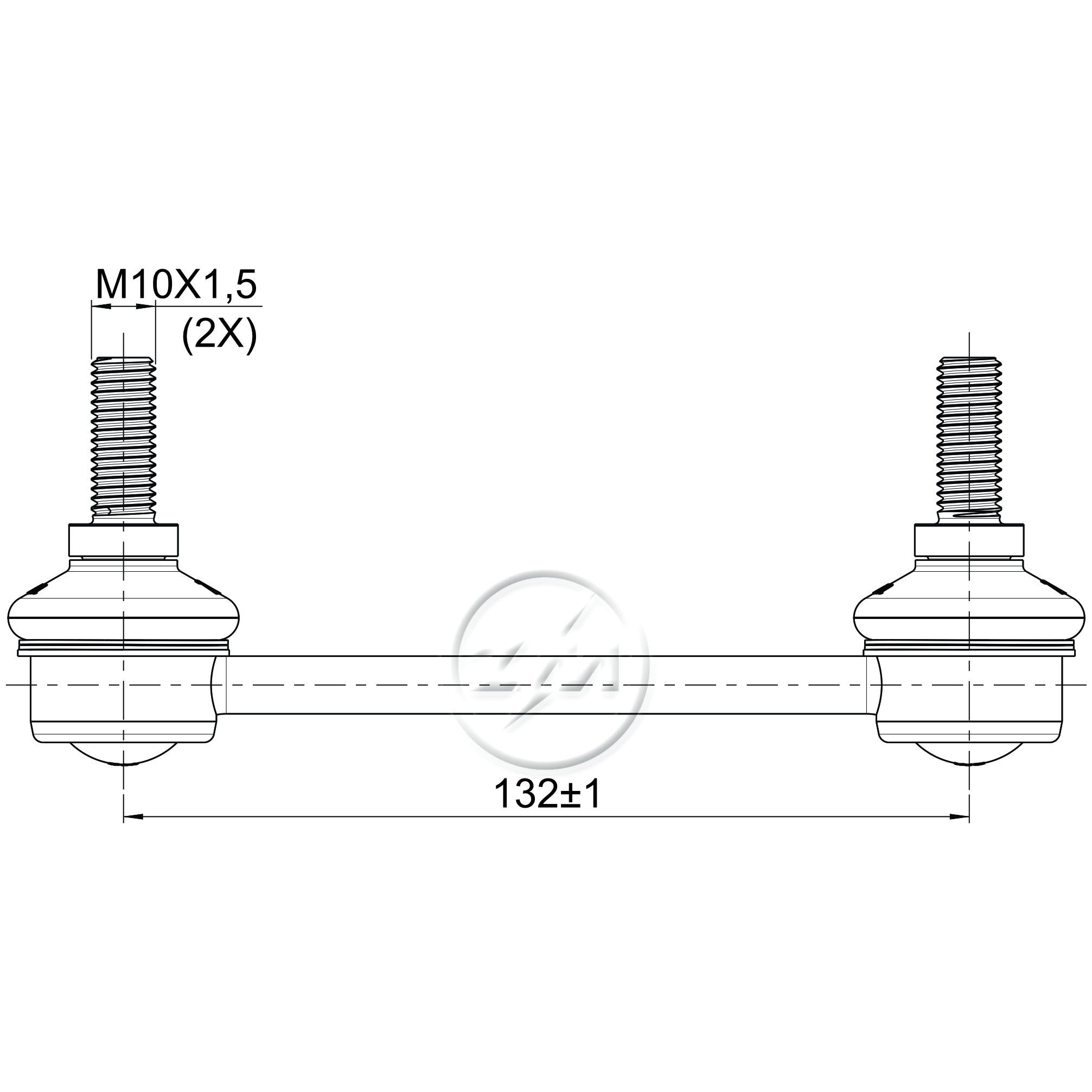 Bieleta da Barra Estabilizadora para Fiat Doblo - ZM - 370.110.03