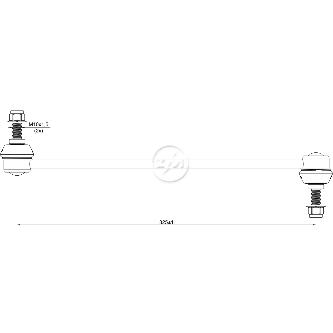 Bieleta da Barra Estabilizadora para Peugeot 208 - ZM - 370.110.58