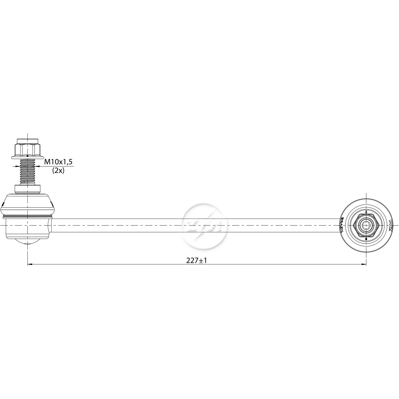 Bieleta da Barra Estabilizadora para Smart Fortwo e Fortwo Cabriolet - ZM - 370.112.76