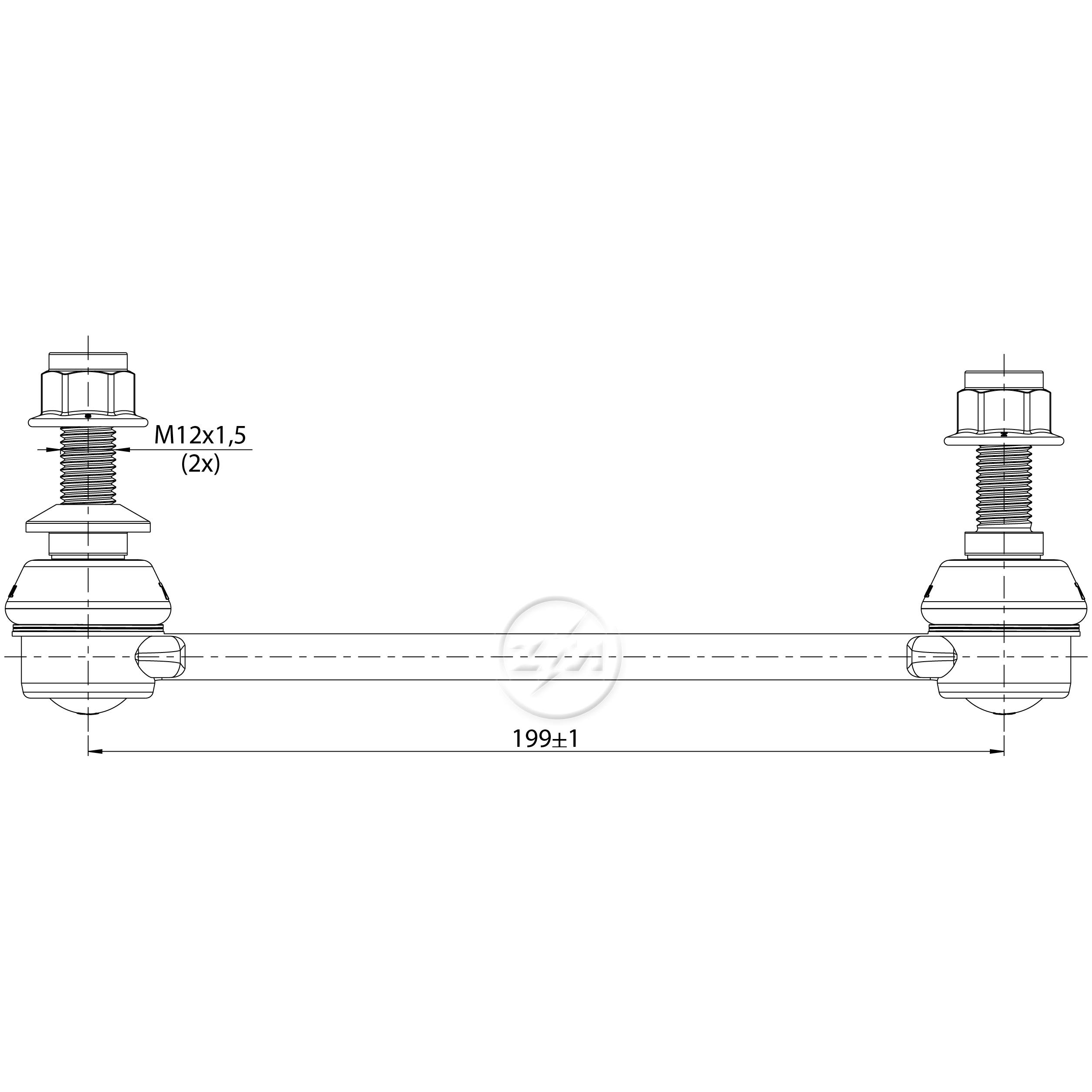 Bieleta da Barra Estabilizadora para BMW 535i - ZM - 370.112.81