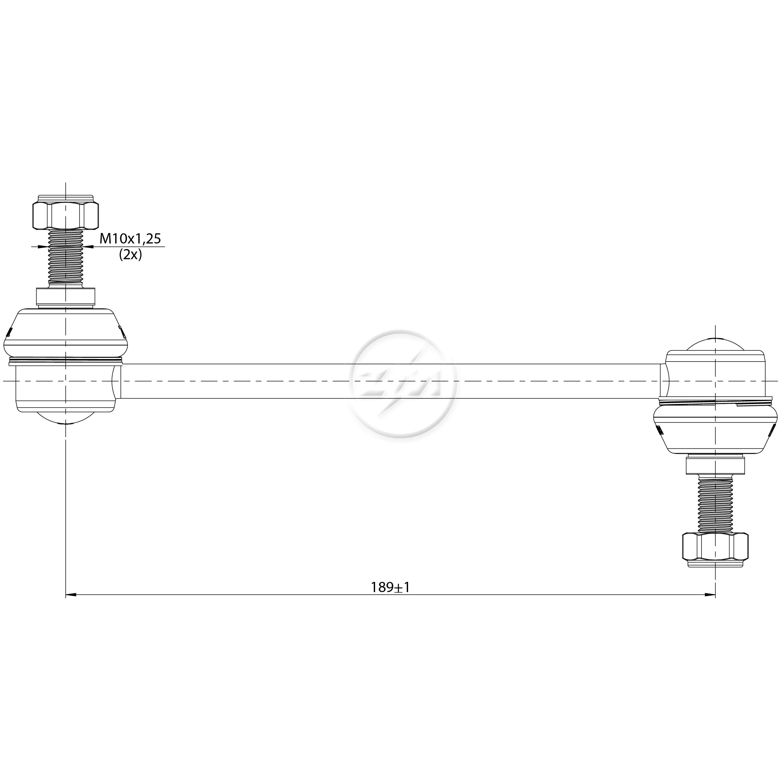 Bieleta da Barra Estabilizadora para Chevrolet Trailblazer - ZM - 370.114.15