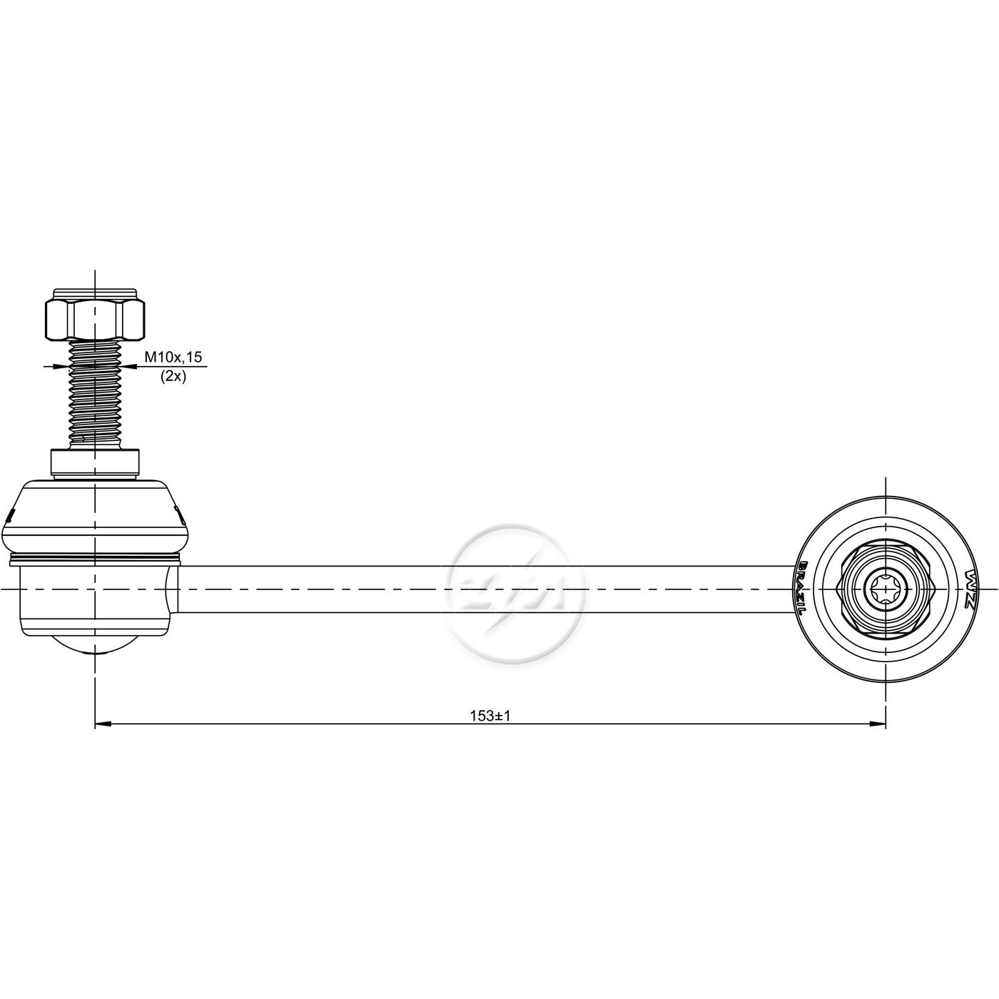 Bieleta da Barra Estabilizadora para Ford Fusion - ZM - 370.114.60