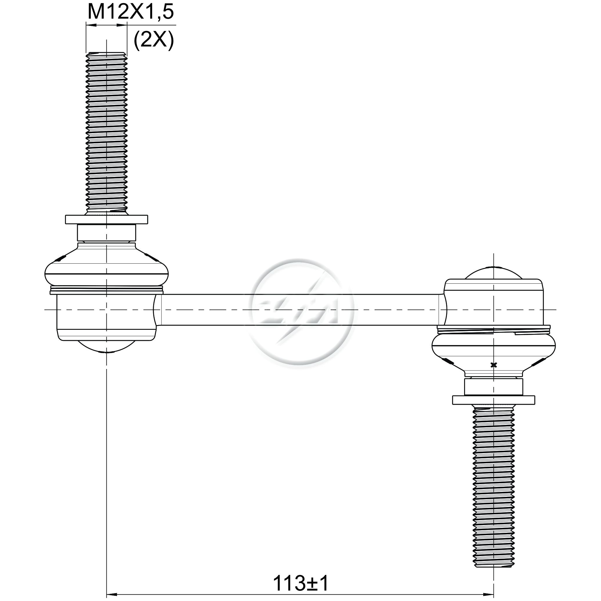 Bieleta da Barra Estabilizadora para Ford Edge - ZM - 370.114.63