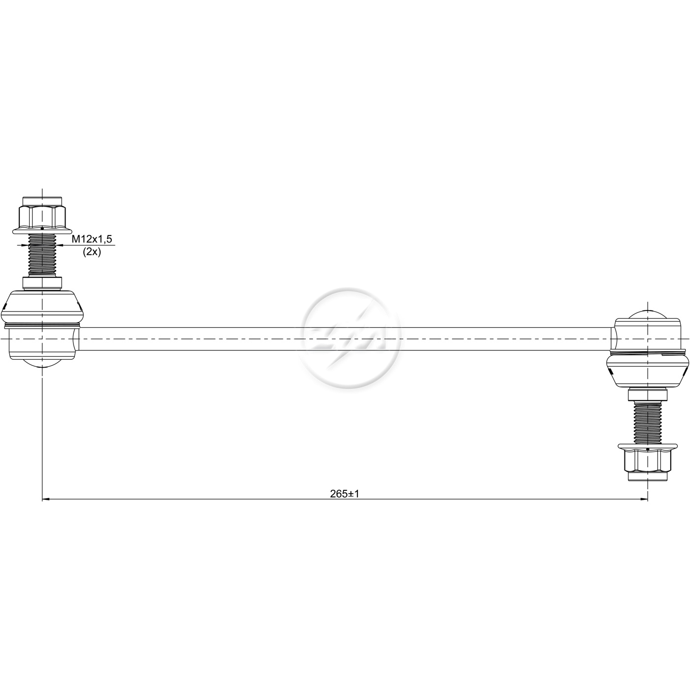 Bieleta da Barra Estabilizadora para Ford Mustang - ZM - 370.114.66