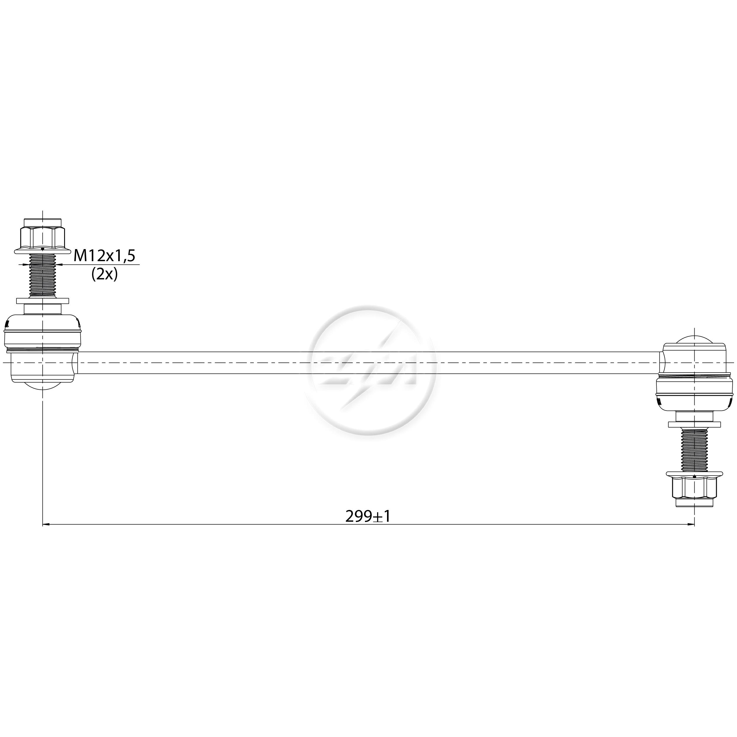Bieleta da Barra Estabilizadora para Ford Ranger - ZM - 370.114.73