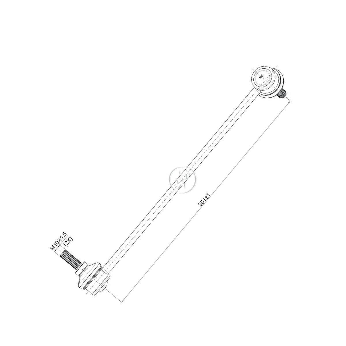 Bieleta da Barra Estabilizadora para Honda FIT - ZM - 370.116.43