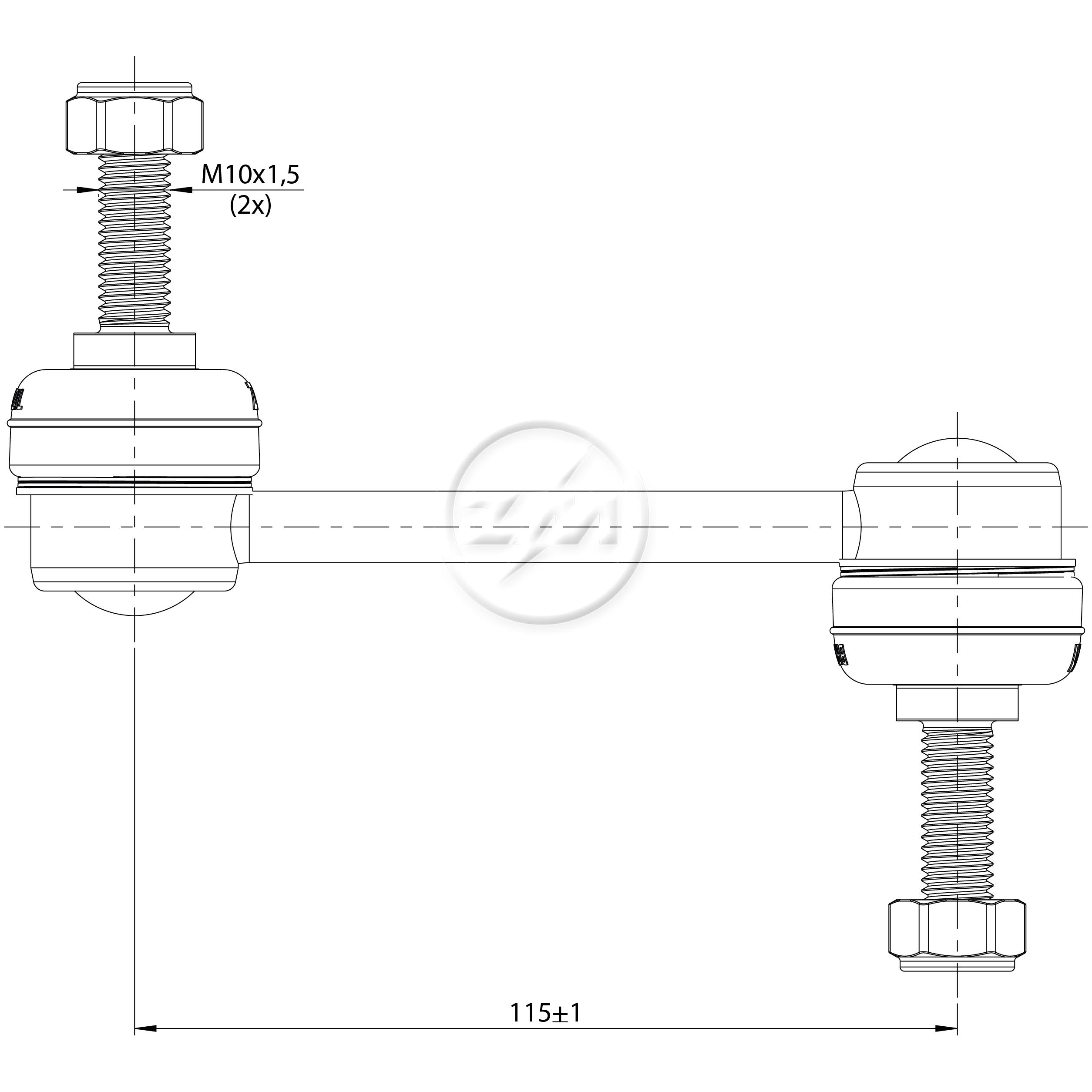 Bieleta da Barra Estabilizadora para Honda CR-V - ZM - 370.116.55