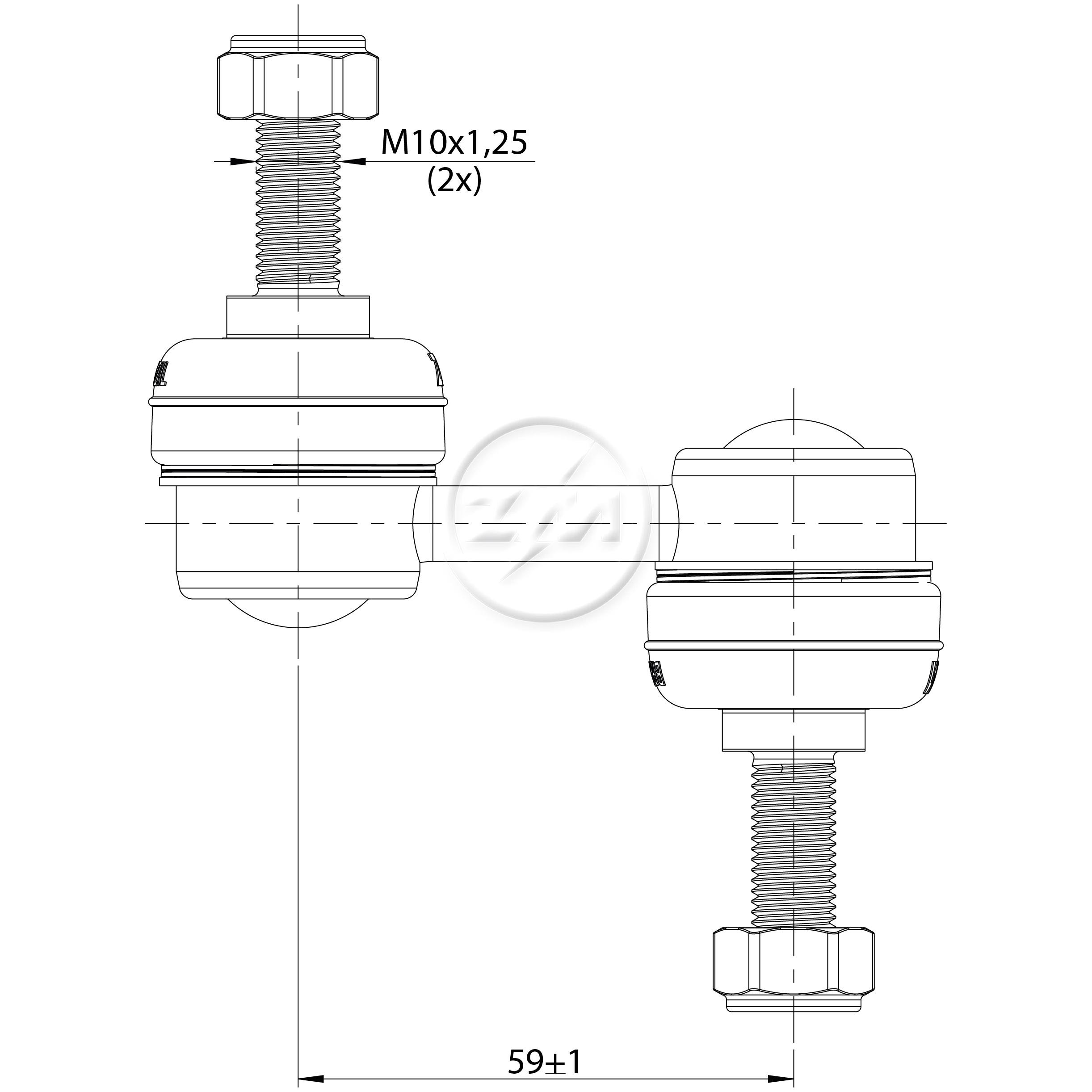 Bieleta da Barra Estabilizadora para Subaru Impreza - ZM - 370.116.87