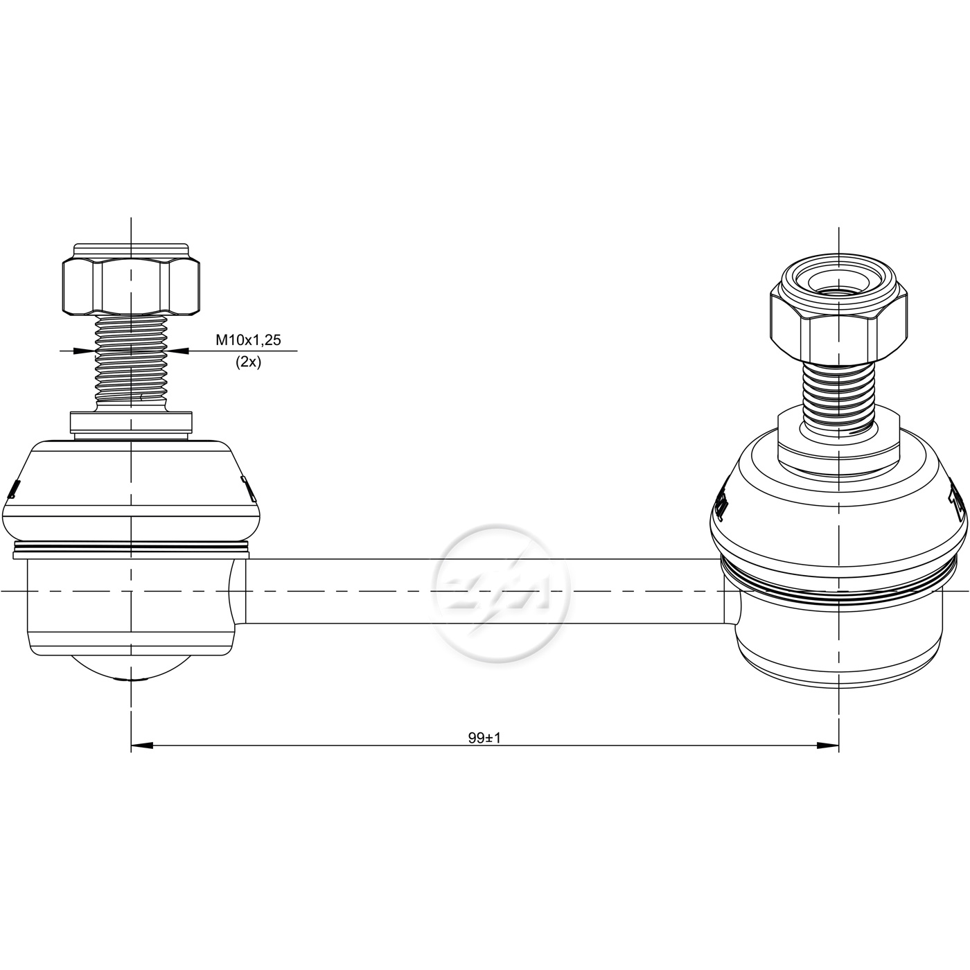 Bieleta da Barra Estabilizadora para Chery Tiggo - ZM - 370.117.10
