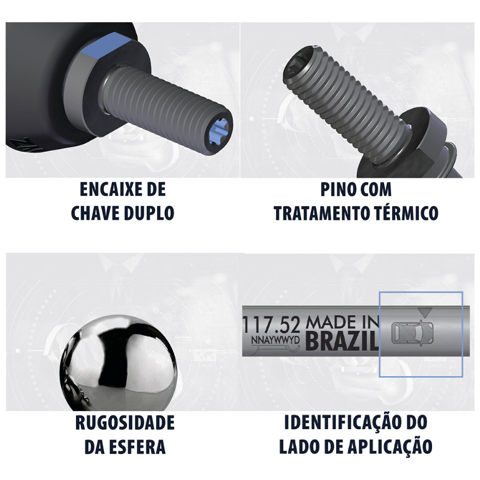 Bieleta da Barra Estabilizadora para Mitsubishi Lancer Evolution - ZM - 370.117.84