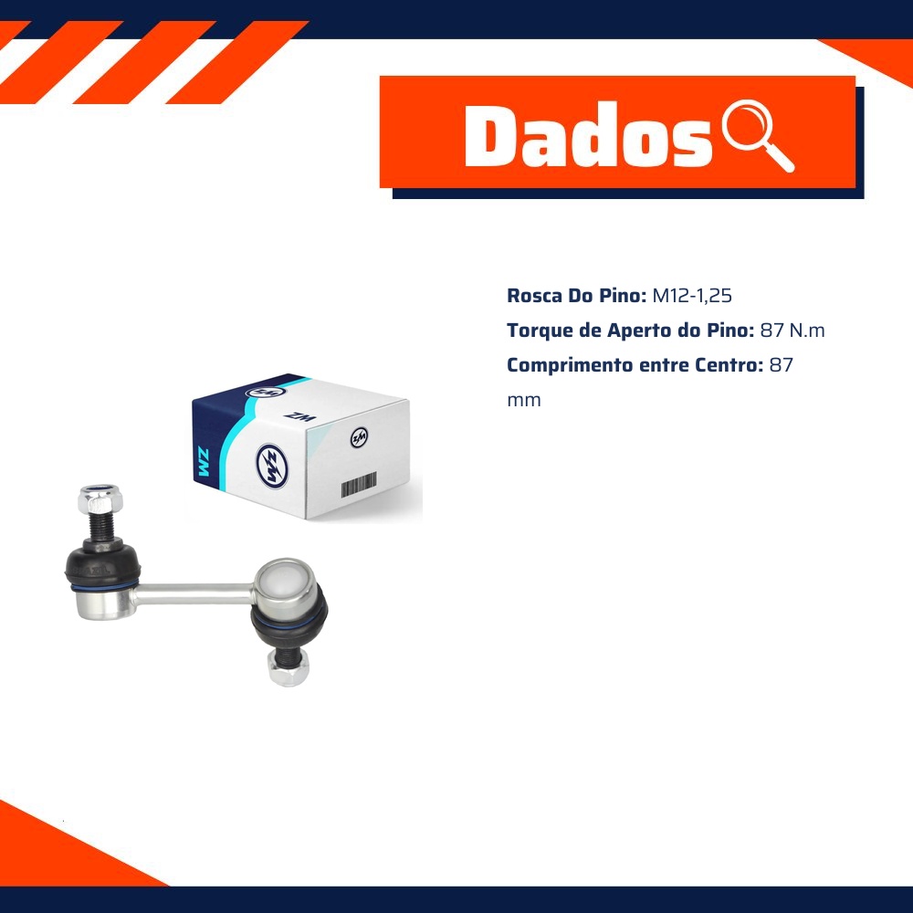 Bieleta da Barra Estabilizadora para KIA Sorento - ZM - 370.119.13