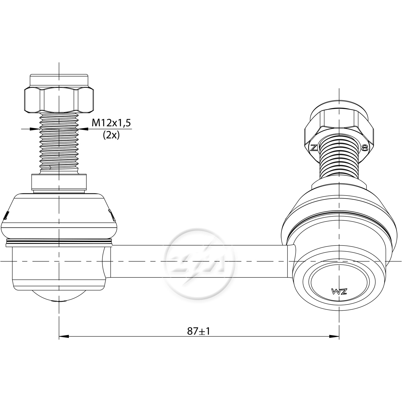 Bieleta da Barra Estabilizadora para KIA Sorento - ZM - 370.119.49