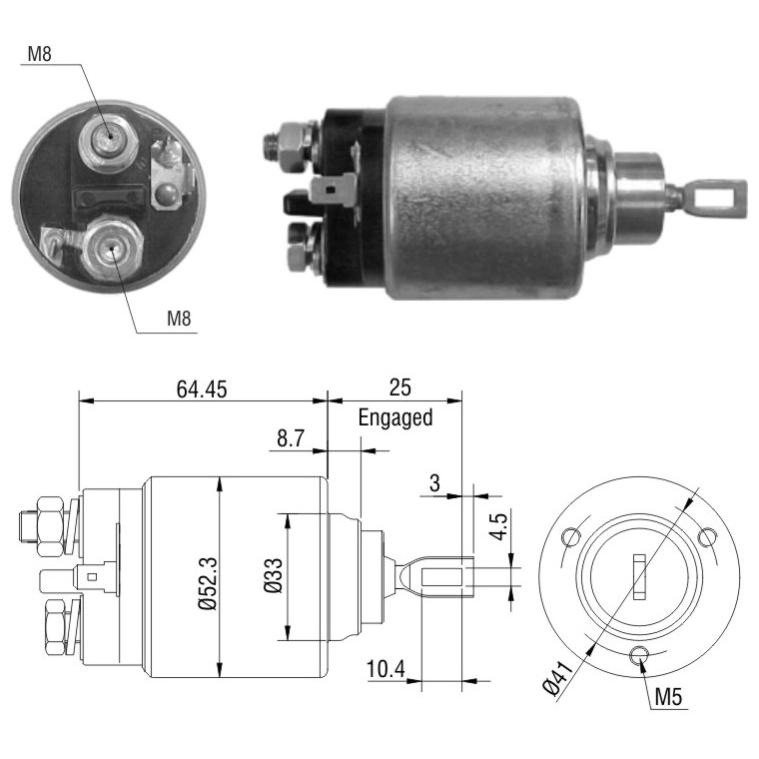 Relê Auxiliar de Partida para Renault Twingo - ZM - 373