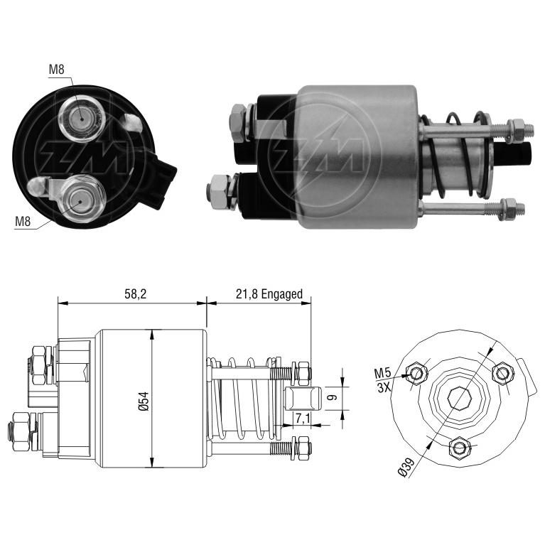 Relê Auxiliar de Partida para Toyota Corolla e Fielder - ZM - 397