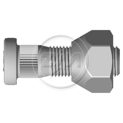 1 Prisioneiro de Roda com Porca para Nissan Frontier e Sentra - ZM - 40.012.05