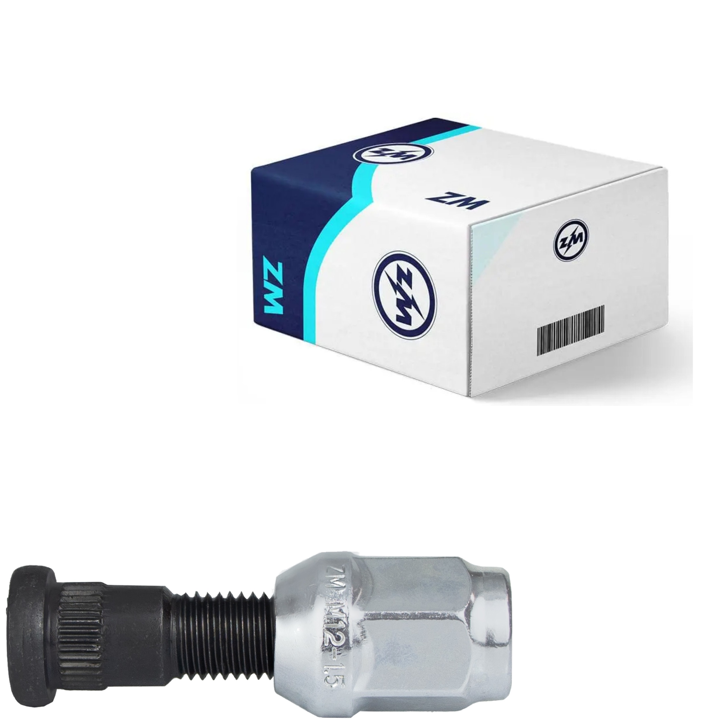 Kit 30 Parafuso Roda M12-1,5x42/47xCH19xH31 - ZM - 40.012.35