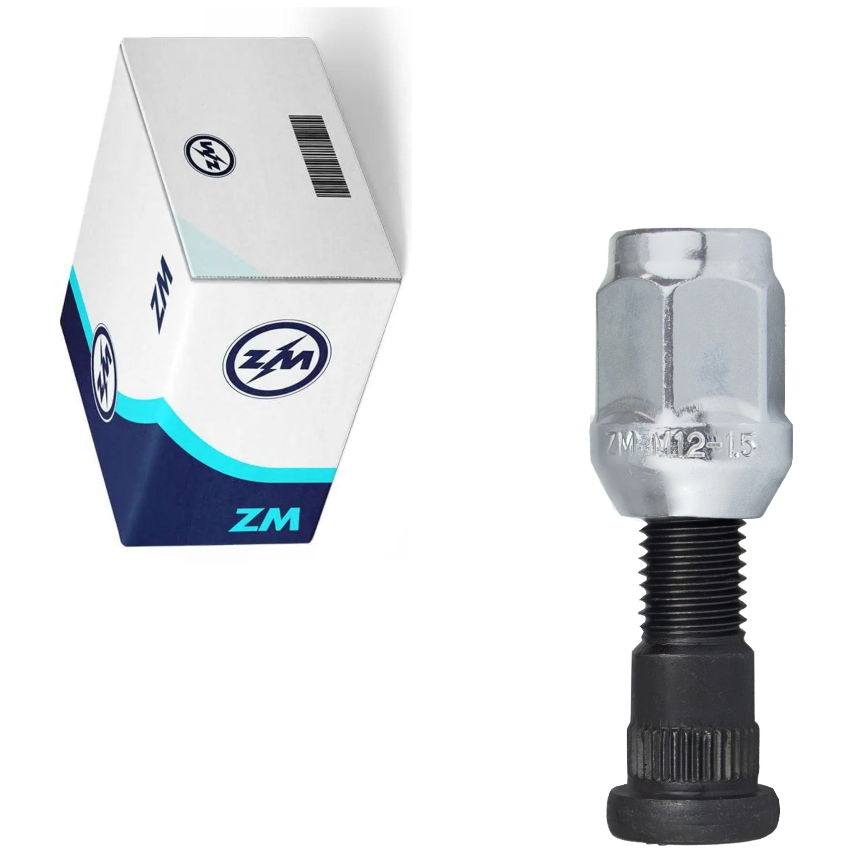 Kit 30 Parafuso Roda M12-1,5x42/47xCH19xH31 - ZM - 40.012.35