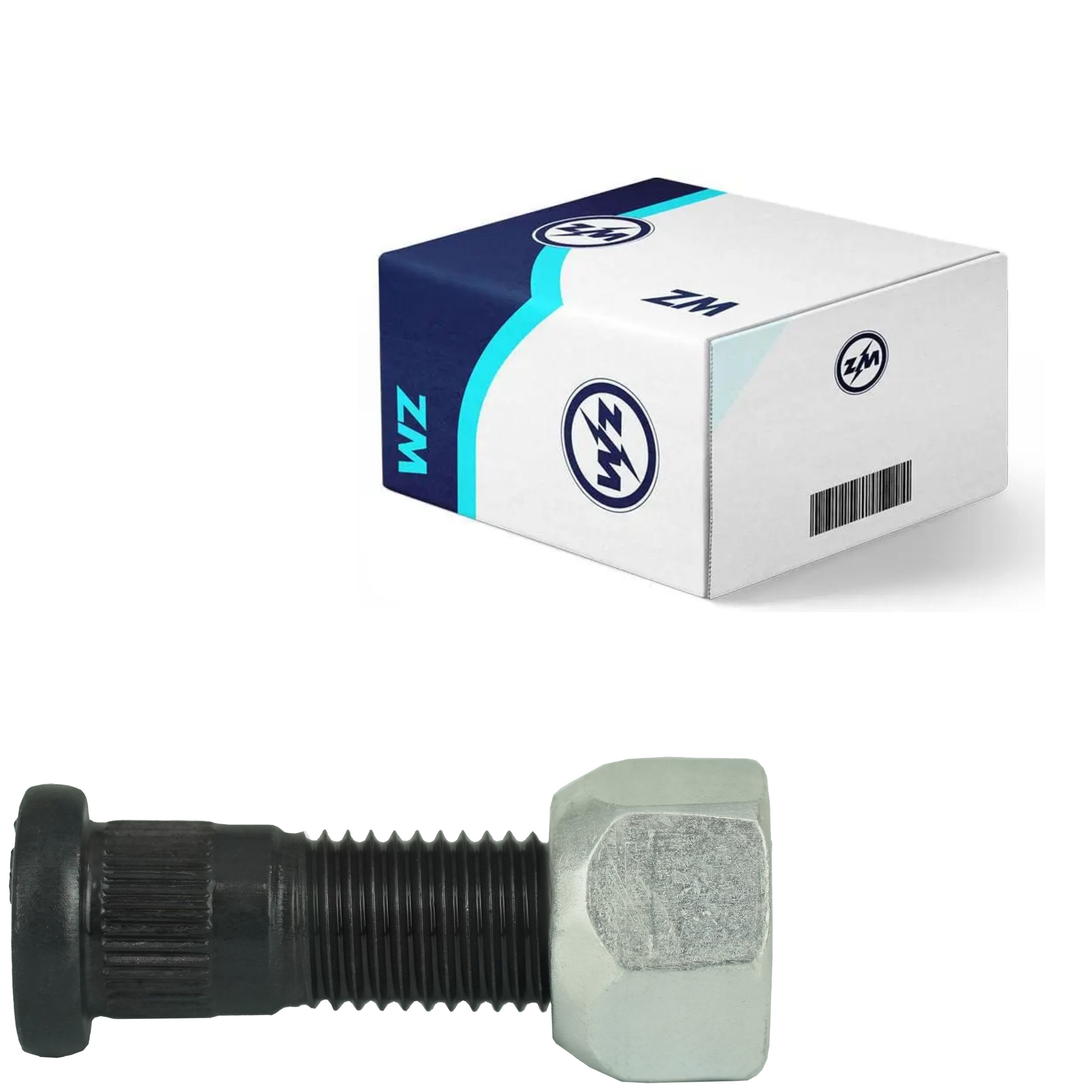 Kit 80 Parafuso Roda M12-1,5x40,5/45xCH19xH14 - ZM - 4001266