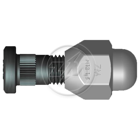 Prisioneiro de Roda com Porca M12-1,5 X 40/45 X Ch21 X H29 Caixa com 80 Unidades para KIA Sportage - ZM - 40.012.85