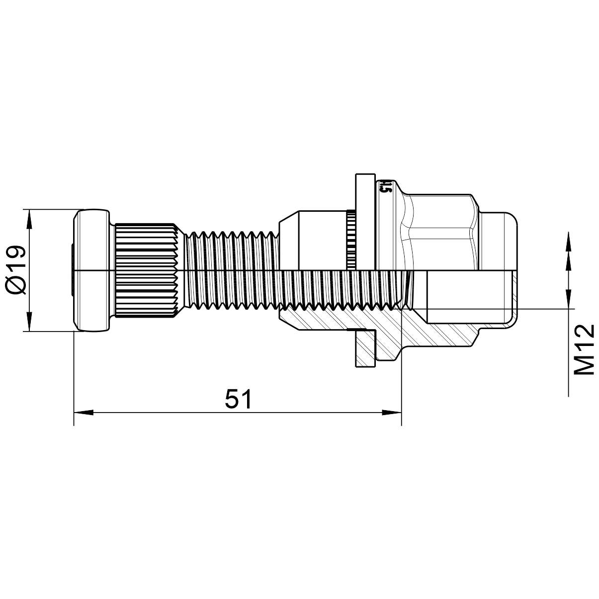 Prisioneiro de Roda com Porca Caixa com 46 Unidades para Mitsubishi L200 - ZM - 40.012.99