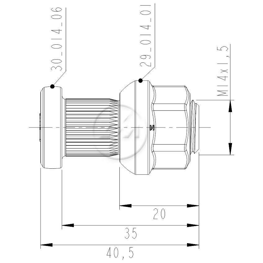 Prisioneiro de Roda com Porca Caixa com 80 Unidades para Volkswagen Kombi - ZM - 40.014.06