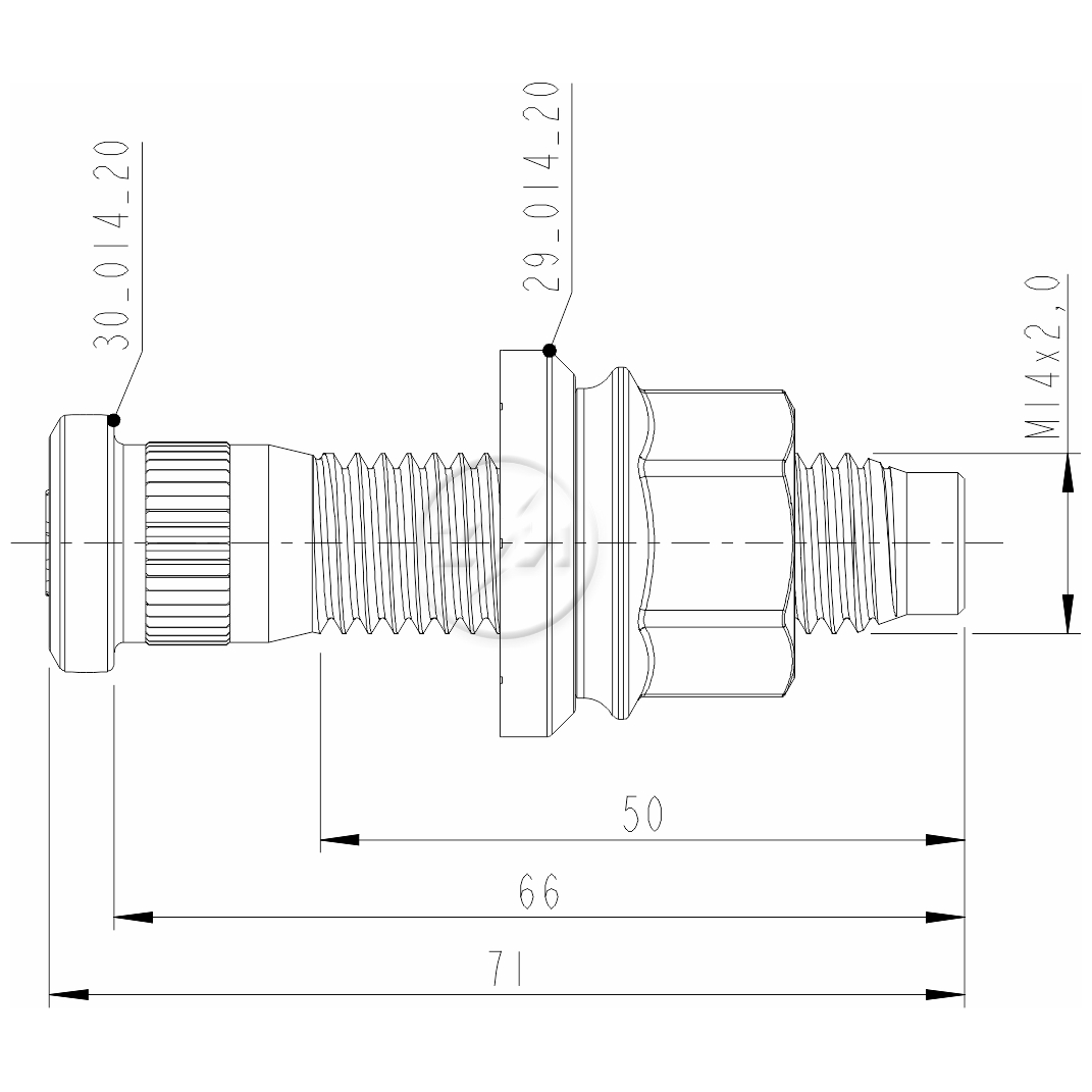 Prisioneiro de Roda com Porca Caixa com 46 Unidades para Ford F-250 e F-350 - ZM - 40.014.20