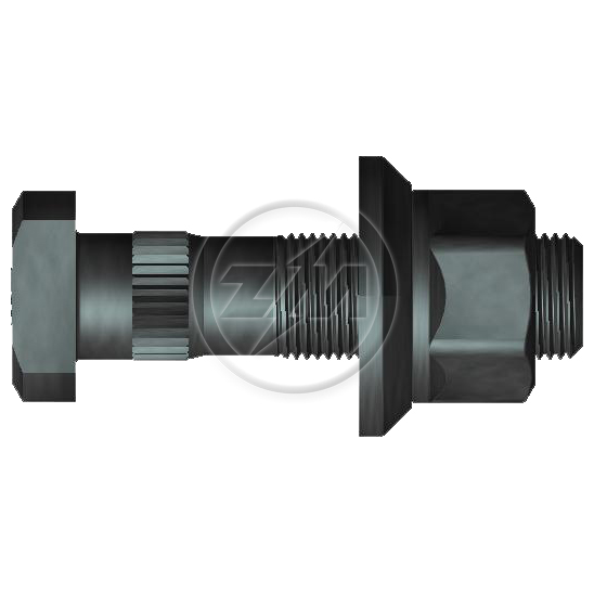 Prisioneiro de Roda com Porca M18-1,5 X 72/81 X Ch27 X H25 Caixa com 40 Unidades para Ford F-4000 - ZM - 40.018.43