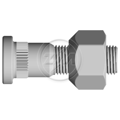 Kit 80 Parafuso Roda 1/2"x44,5/49xCH7/8"xH16 - ZM - 4010231