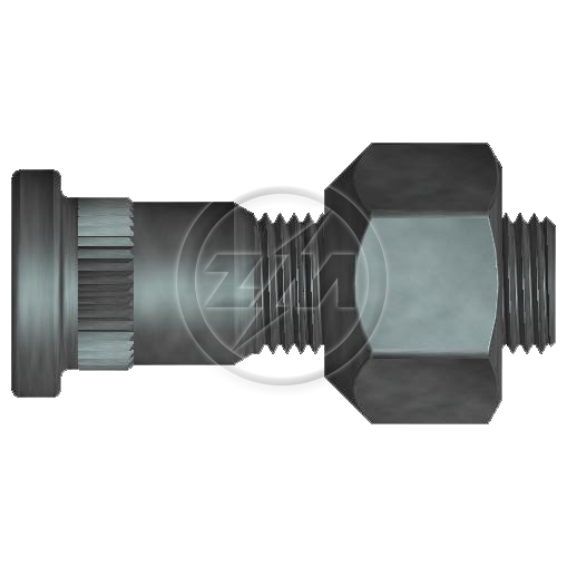 Kit 80 Parafuso Roda 1/2"x44,5/49xCH7/8"xH16 - ZM - 4010241