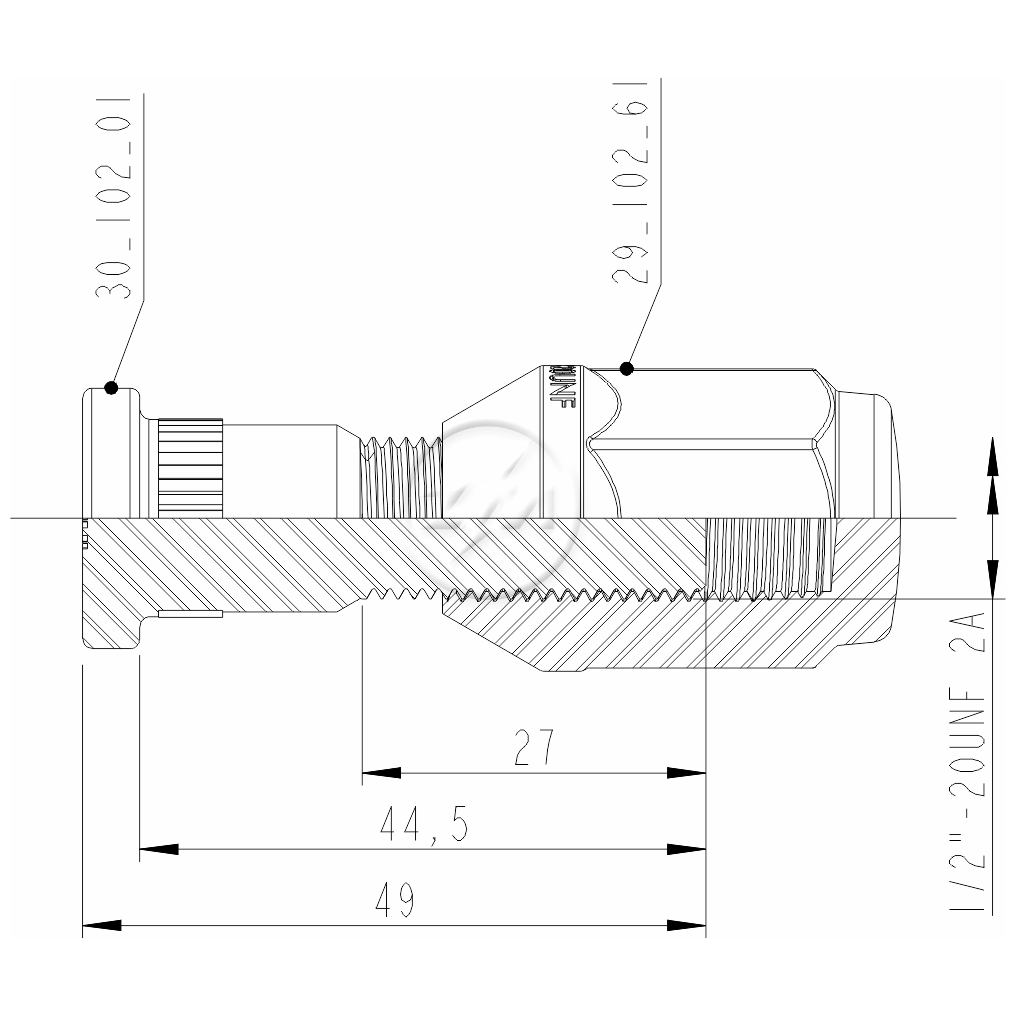 Prisioneiro de Roda com Porca Caixa com 46 Unidades para Ford F-100 e F-1000 - ZM - 40.102.61