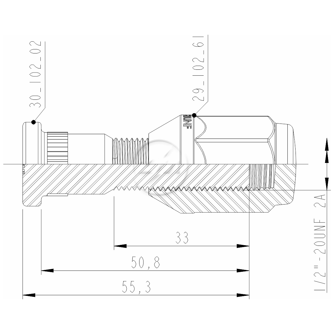 Prisioneiro de Roda com Porca Caixa com 46 Unidades para Ford F-1000 e Ranger - ZM - 40.102.62