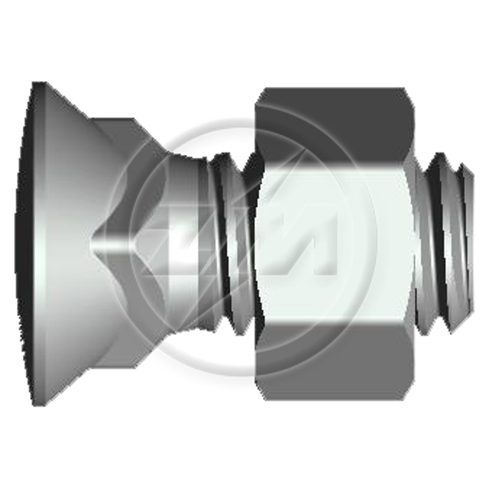 Kit 50 Parafuso para Arados 1/2"-12BSWx1,1/4" - ZM - 4012061