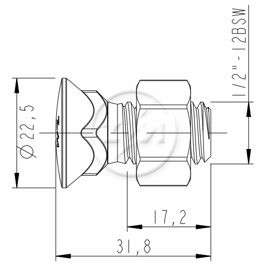 Kit 50 Parafuso para Arados 1/2"-12BSWx1,1/4" - ZM - 4012061