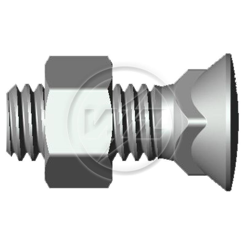 Kit 50 Parafuso para Arados 1/2"-12BSWx1,1/2" - ZM - 4012062