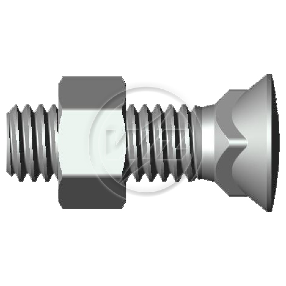Kit 50 Parafuso para Arados 1/2"-12BSWx1,3/4" - ZM - 4012063