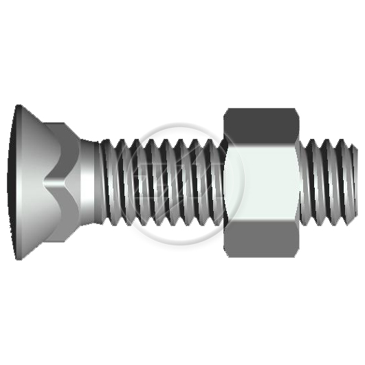 Kit 50 Parafuso para Arados 1/2"-12BSWx2" (2) - ZM - 4012064