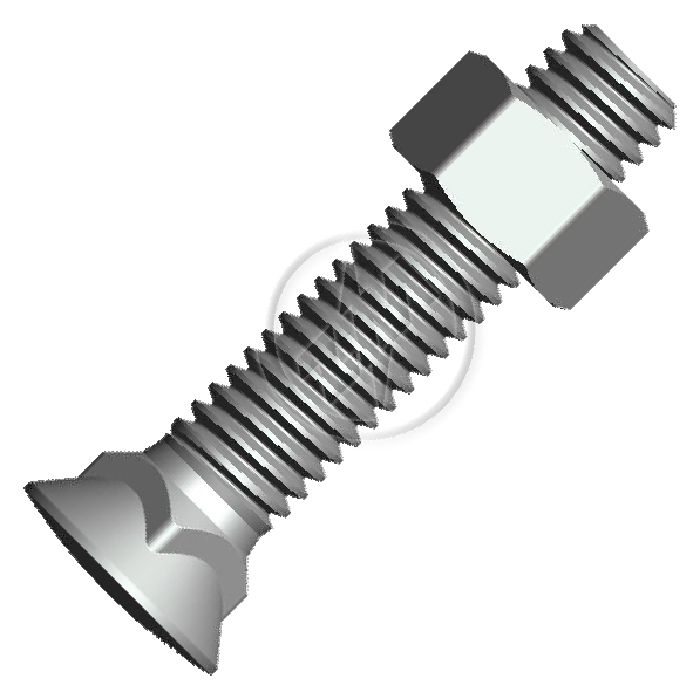 Kit 50 Parafuso para Arados 1/2"-12BSWx2.1/2" - ZM - 4012066