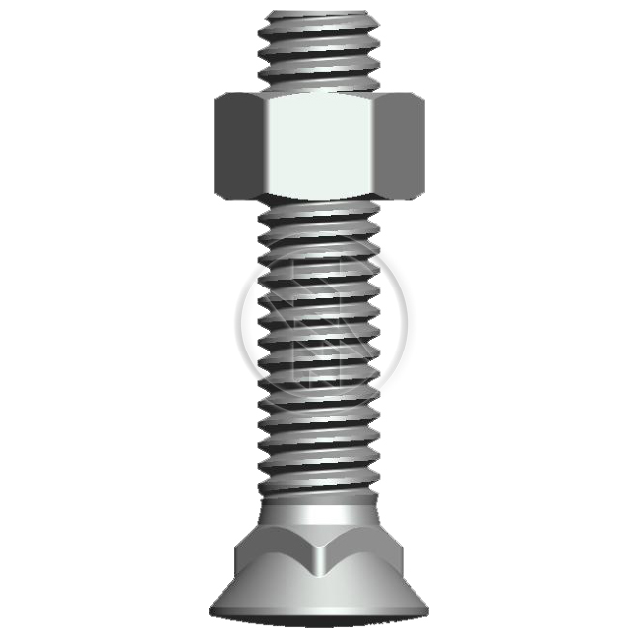 Kit 50 Parafuso para Arados 1/2"-12BSWx2.1/2" - ZM - 4012066