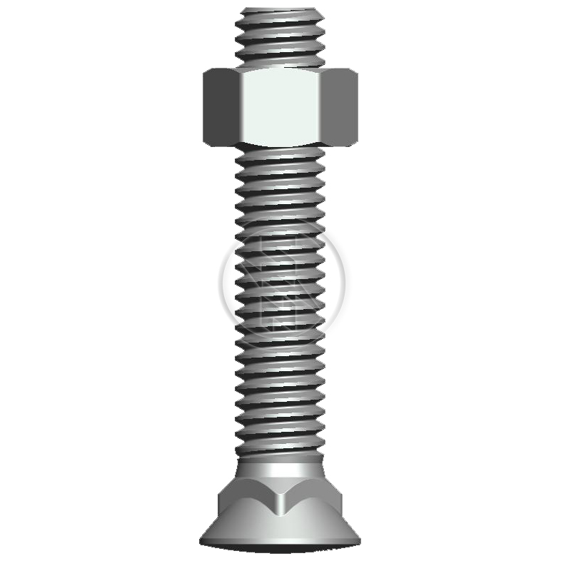 Kit 50 Parafuso para Arados 1/2"-12BSWx3" (2) - ZM - 4012068