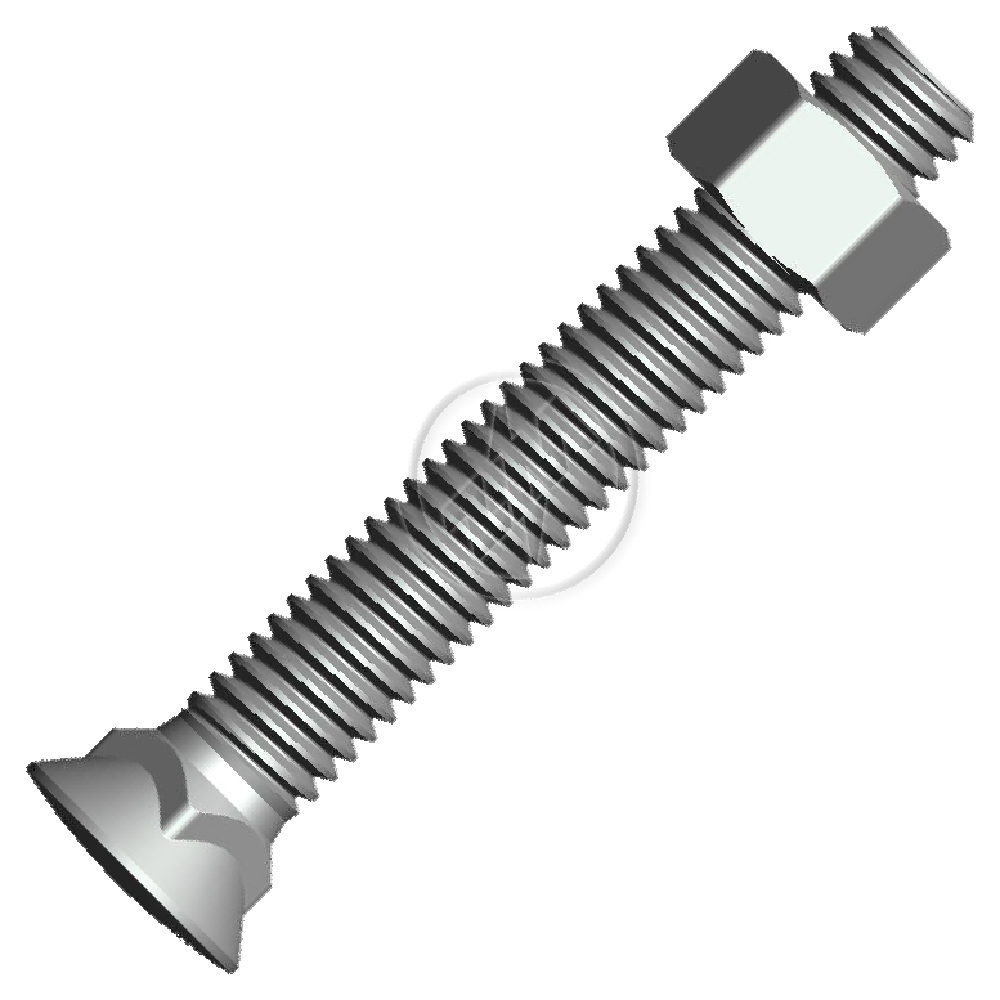 Kit 50 Parafuso para Arados 1/2"-12BSWx3.1/2" - ZM - 4012069